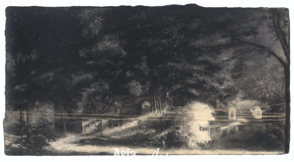 Charles Ritchie, Late Sun, 1990-1996, watercolor, graphite, conté crayon, litho crayon, and pen and ink on Fabriano paper, 13.3 x 25.1 cm (5 1/4 x 9 7/8 in) / 그림=© Charles Ritchie, 제이슨함 갤러리 