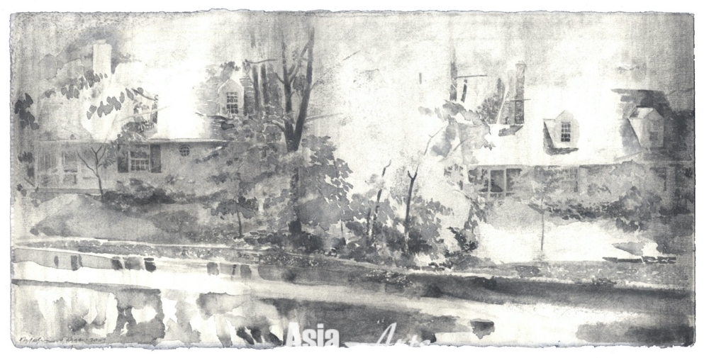 Charles Ritchie, Midday Rain, 1994-2007, watercolor and graphite on Fabriano paper, 12.4 x 24.8 cm (4 7/8 x 9 3/4 in) / 그림=© Charles Ritchie, 제이슨함 갤러리 