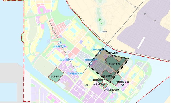인천경제자유구역청 송도 인천글로벌캠퍼스 일대 문화거리 조성