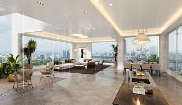 서울시내 한 신축아파트 실내 모습.[사진 =포스코이앤씨]