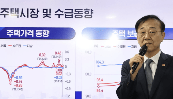 김윤덕 국토교통부 장관이 7일 서울 종로구 정부서울청사에서 주택공급 확대방안 관련 합동브리핑을 하고 있다.  사진=뉴스1