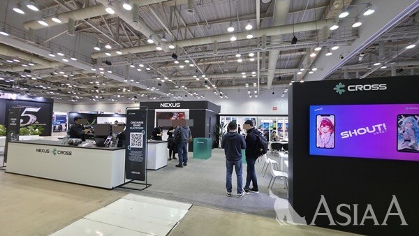 13일 부산 벡스코에서 개막한 지스타 2025 BTB관 넥써쓰 부스 모습 [사진=이준호 기자]